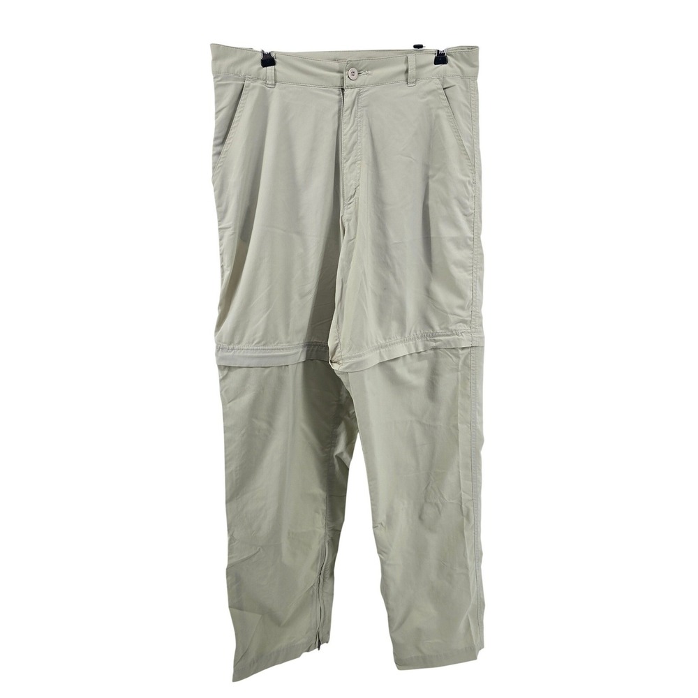 Royal Robbins Convertible Pants Womens 12 Khaki Zip Off Hiking Outdoor‎ Travel